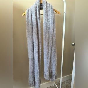 Oversized grey fringe Free People scarf